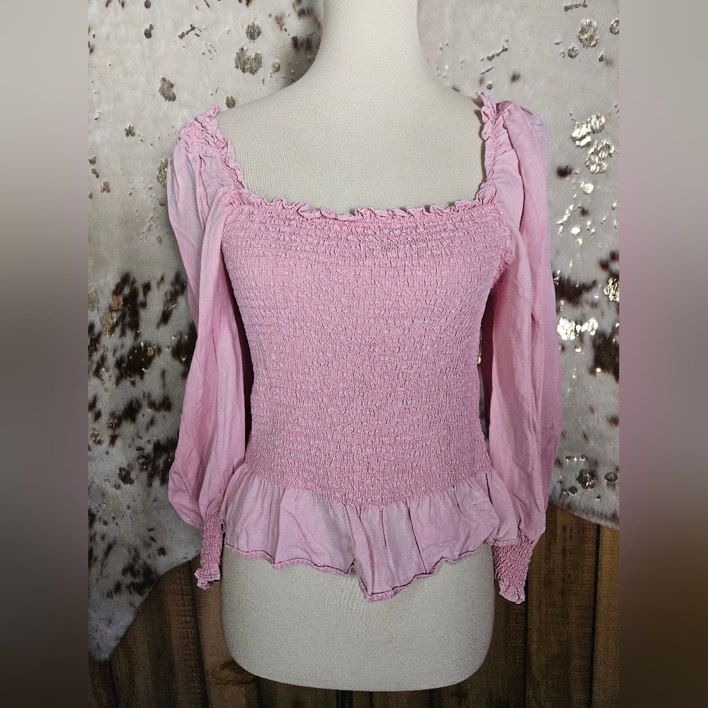Pink Cropped Top